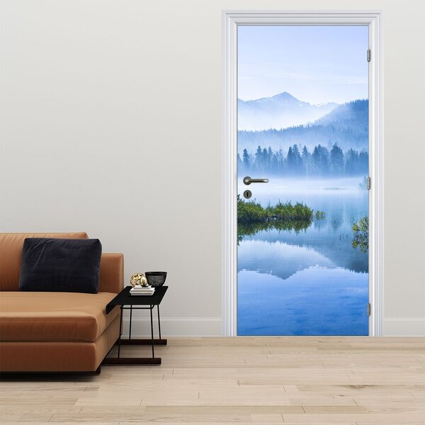 Foto tapeta za vrata - Planinsko jezero (95x205cm)