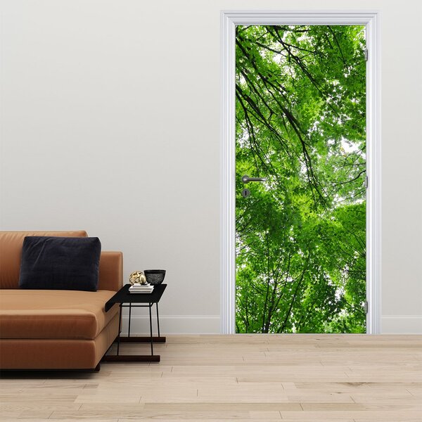 Foto tapeta za vrata - Pogled na krošnje drveća (95x205cm)