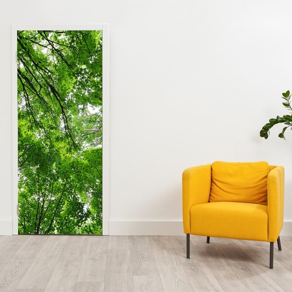 Foto tapeta za vrata - Pogled na krošnje drveća (95x205cm)