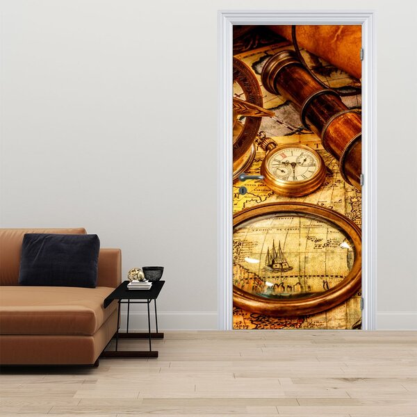 Foto tapeta za vrata - Povijesna pomagala pomoraca (95x205cm)