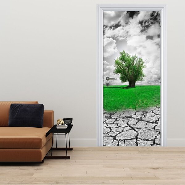 Foto tapeta za vrata - Dio prirode u gradu (95x205cm)