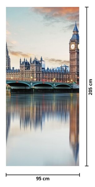 Foto tapeta za vrata - Londonski Houses of Parliament (95x205cm)
