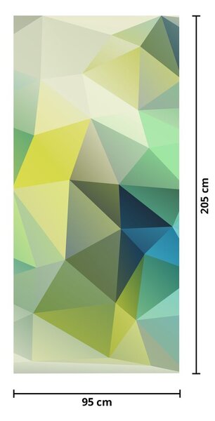 Foto tapeta za vrata - Geometrijska apstrakcija (95x205cm)