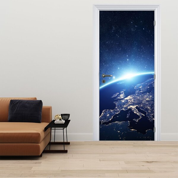 Foto tapeta za vrata - Planet Zemlja (95x205cm)