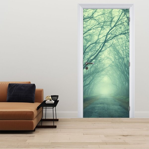 Foto tapeta za vrata - Put od drvoreda (95x205cm)