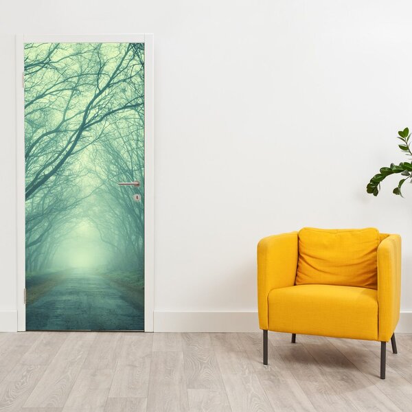Foto tapeta za vrata - Put od drvoreda (95x205cm)