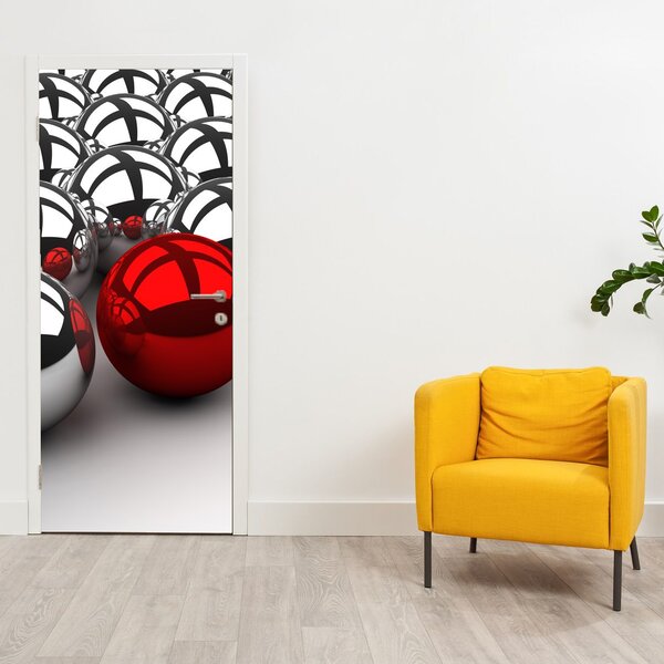 Foto tapeta za vrata - Sjajne kugle (95x205cm)
