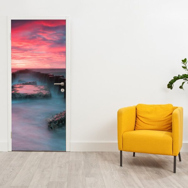 Foto tapeta za vrata - Stijene u moru (95x205cm)