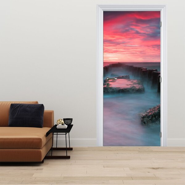 Foto tapeta za vrata - Stijene u moru (95x205cm)