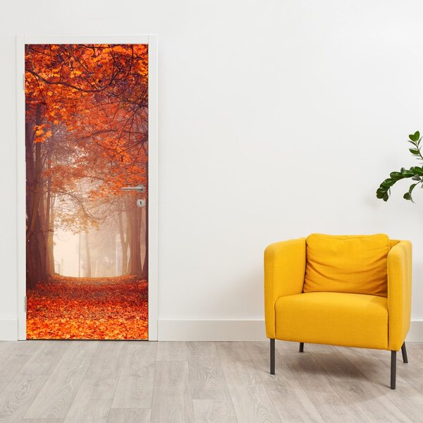 Foto tapeta za vrata - Jesenska šuma (95x205cm)