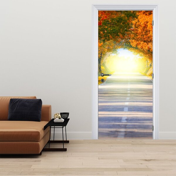 Foto tapeta za vrata - Vrata od krošnje drveća (95x205cm)