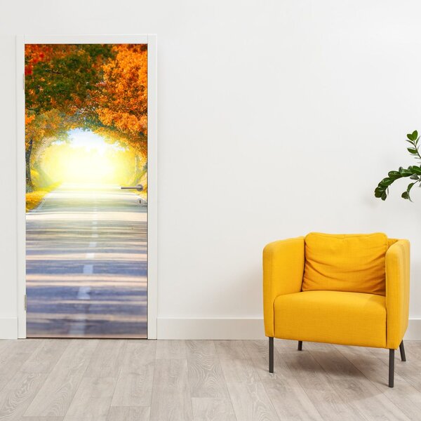 Foto tapeta za vrata - Vrata od krošnje drveća (95x205cm)