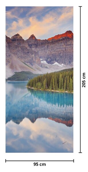 Foto tapeta za vrata - Planinski kanadski krajolik (95x205cm)