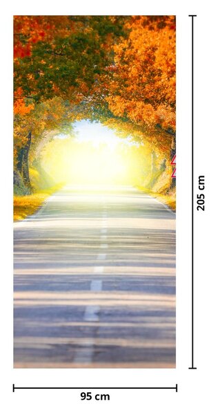 Foto tapeta za vrata - Vrata od krošnje drveća (95x205cm)