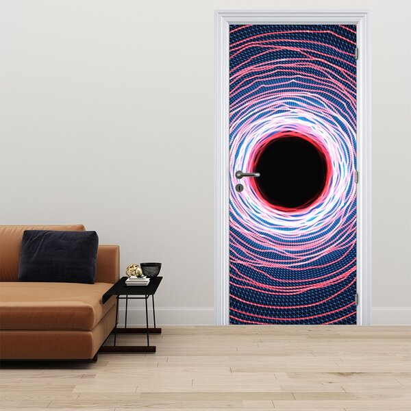 Foto tapeta za vrata - Krug apstrakcije (95x205cm)