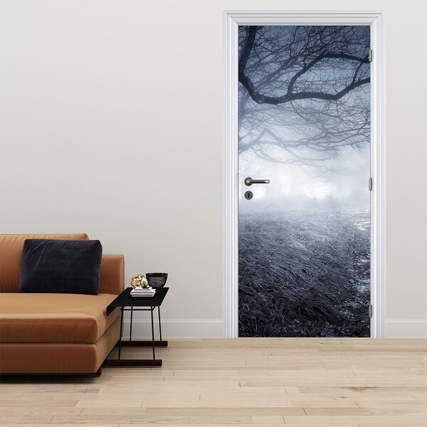 Foto tapeta za vrata - Cesta u magli (95x205cm)