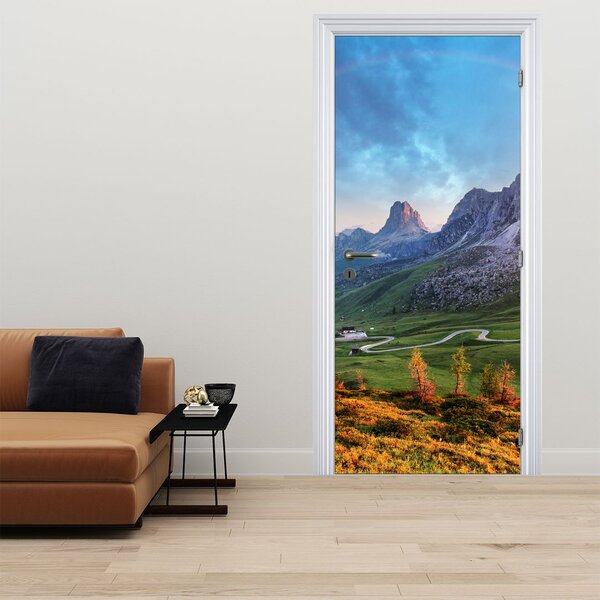 Foto tapeta za vrata - Duga nad stijenama (95x205cm)