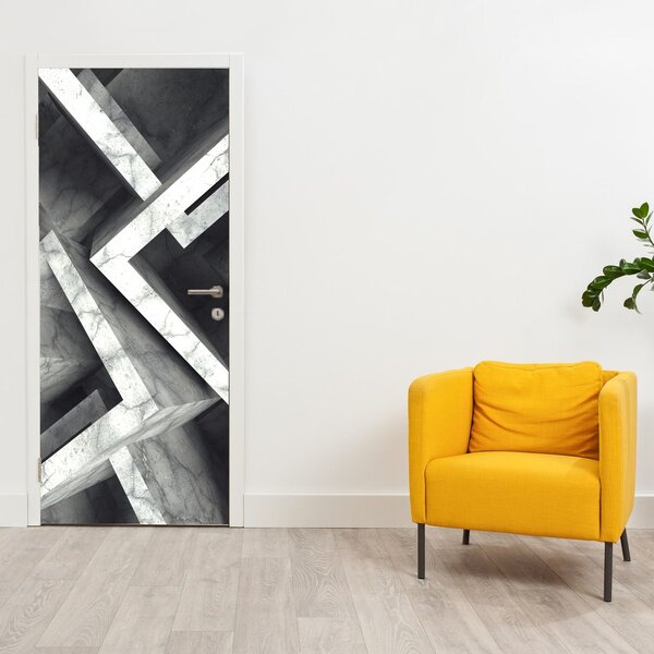 Foto tapeta za vrata - Apstraktne kocke (95x205cm)