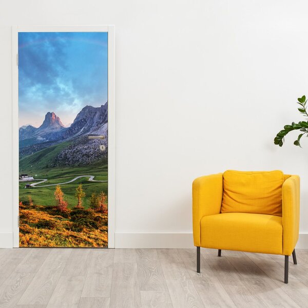 Foto tapeta za vrata - Duga nad stijenama (95x205cm)