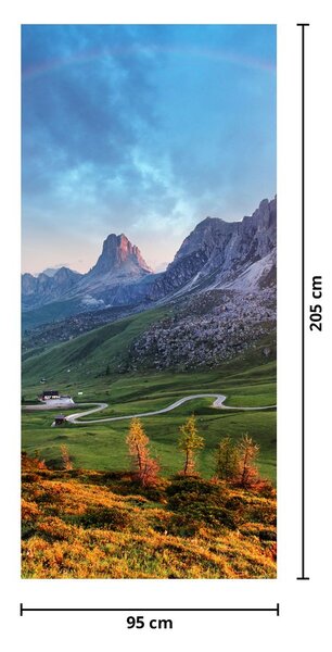 Foto tapeta za vrata - Duga nad stijenama (95x205cm)