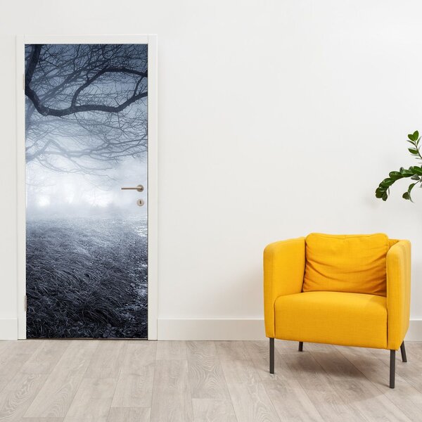 Foto tapeta za vrata - Cesta u magli (95x205cm)