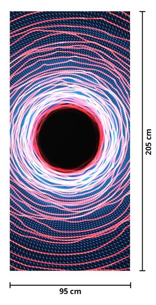 Foto tapeta za vrata - Krug apstrakcije (95x205cm)