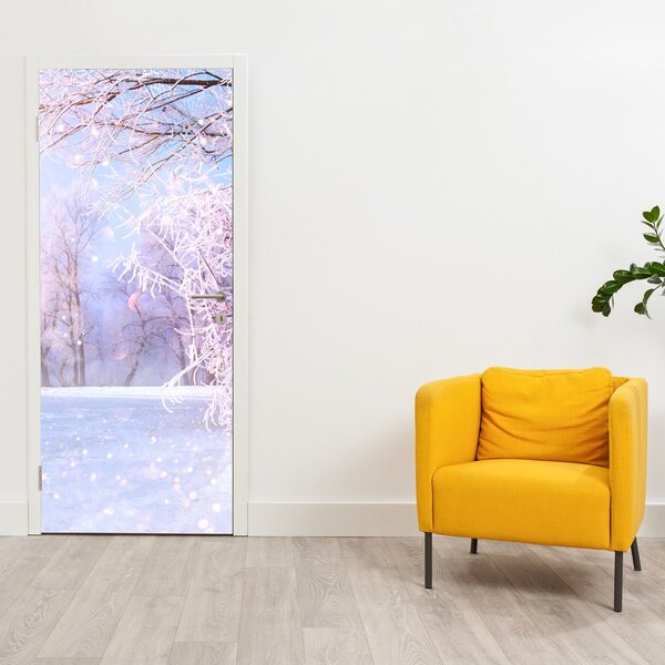 Foto tapeta za vrata - Mrazna zima (95x205cm)