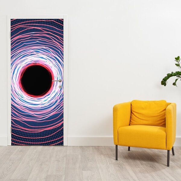 Foto tapeta za vrata - Krug apstrakcije (95x205cm)