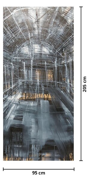 Foto tapeta za vrata - Interijer stare zgrade (95x205cm)