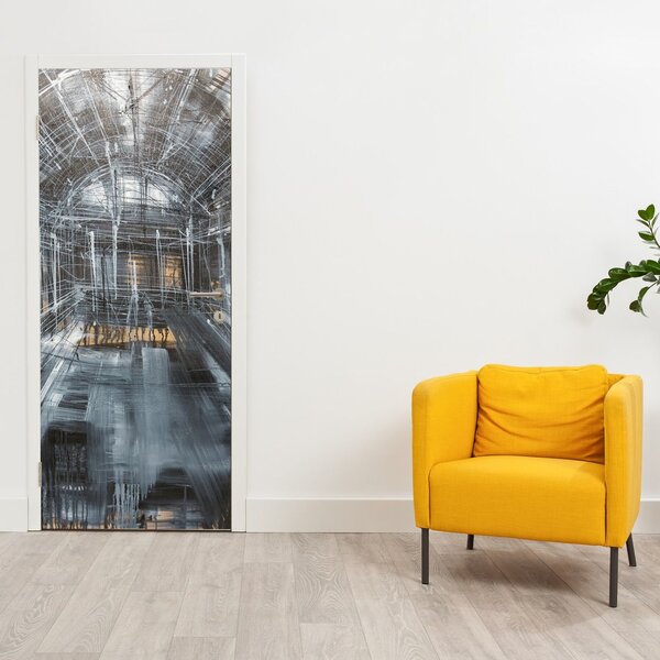 Foto tapeta za vrata - Interijer stare zgrade (95x205cm)
