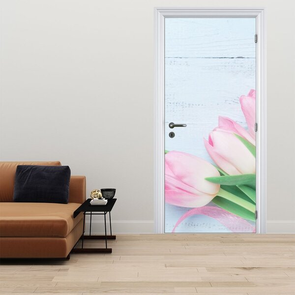 Foto tapeta za vrata - Buket tulipana (95x205cm)