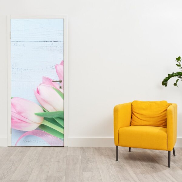 Foto tapeta za vrata - Buket tulipana (95x205cm)
