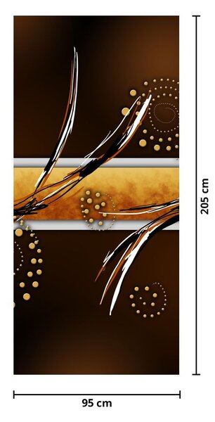 Foto tapeta za vrata - Apstraktni leptiri (95x205cm)