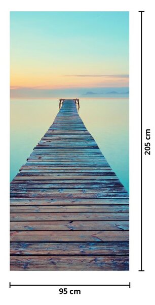 Foto tapeta za vrata -Molo do beskonačnosti (95x205cm)