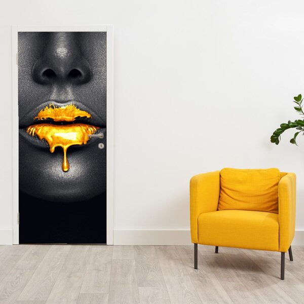 Foto tapeta za vrata - Ženske usne (95x205cm)