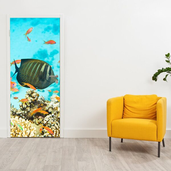 Foto tapeta za vrata - Podvodni svijet (95x205cm)