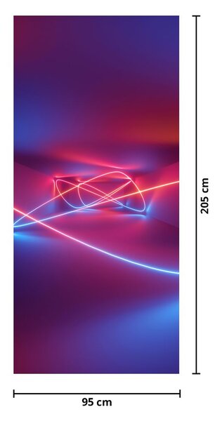Foto tapeta za vrata - Moderna apstrakcija (95x205cm)