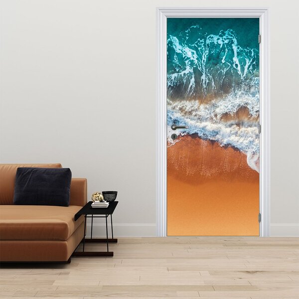Foto tapeta za vrata - Morska plaža (95x205cm)