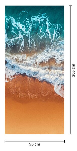Foto tapeta za vrata - Morska plaža (95x205cm)