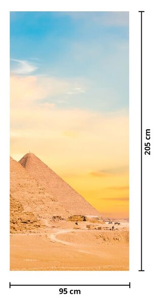 Foto tapeta za vrata - Egipatske piramide (95x205cm)