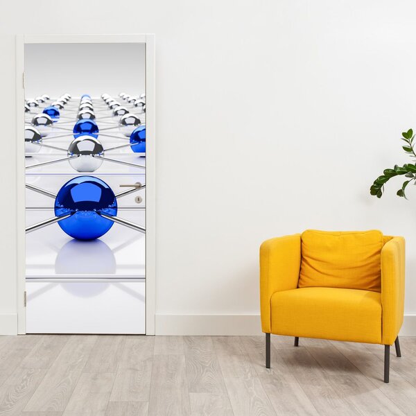 Foto tapeta za vrata - Spojene sfere (95x205cm)