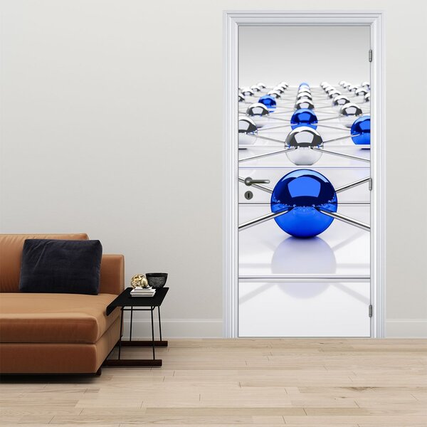 Foto tapeta za vrata - Spojene sfere (95x205cm)