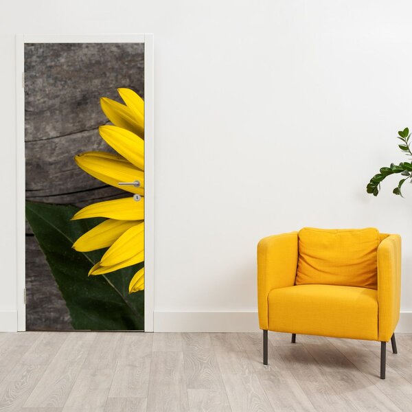 Foto tapeta za vrata - Cvijet suncokreta (95x205cm)