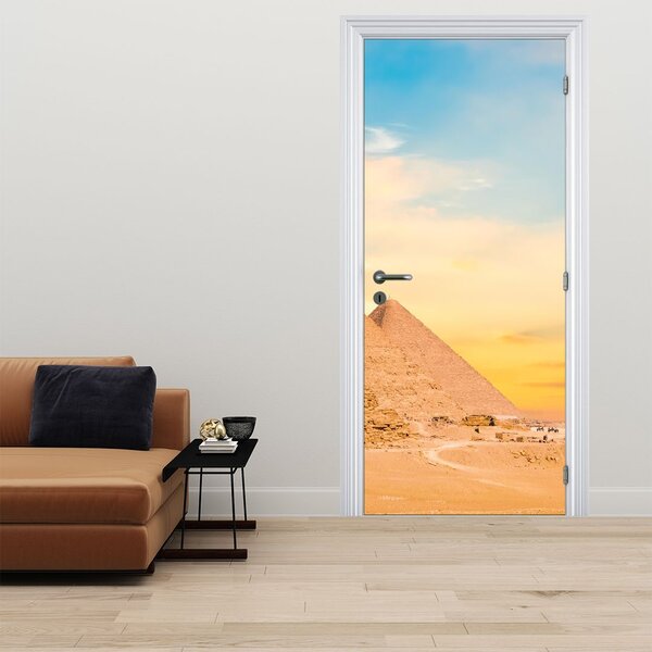 Foto tapeta za vrata - Egipatske piramide (95x205cm)