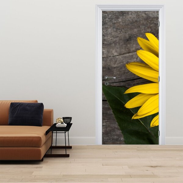 Foto tapeta za vrata - Cvijet suncokreta (95x205cm)
