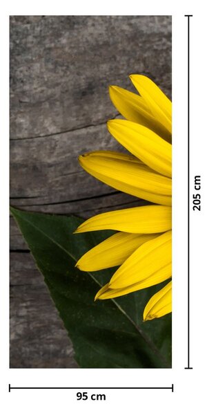 Foto tapeta za vrata - Cvijet suncokreta (95x205cm)