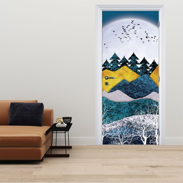 Foto tapeta za vrata - Polarni krajolik (95x205cm)