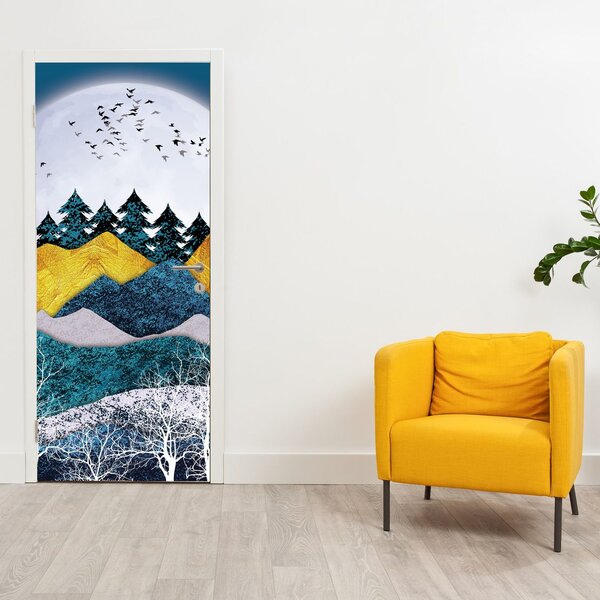 Foto tapeta za vrata - Polarni krajolik (95x205cm)