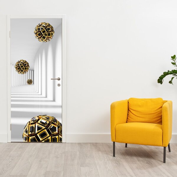 Foto tapeta za vrata - Apstrakcija motiv lopti (95x205cm)