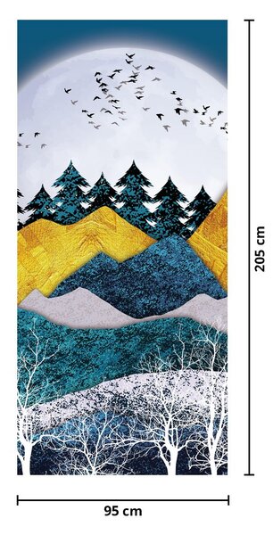Foto tapeta za vrata - Polarni krajolik (95x205cm)
